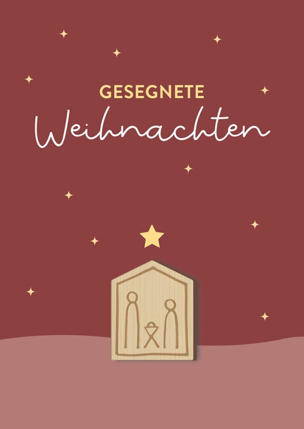 Faltkarte - Gesegnete Weihnachten