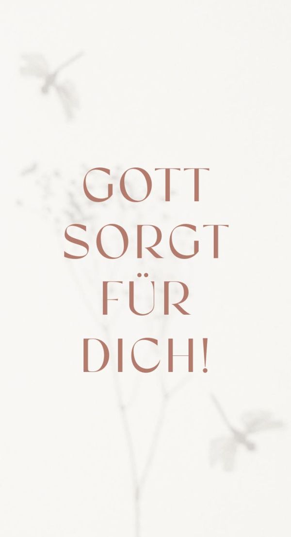 Metallschild: Gott sorgt für Dich!