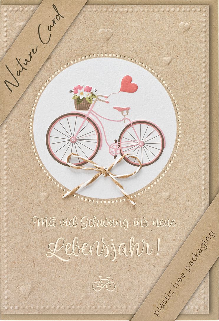 Faltkarte "Mit viel Schwung"