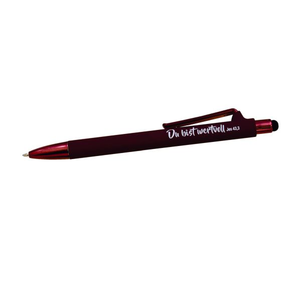 Kugelschreiber Soft mit Touch-Pen - bronze/braun