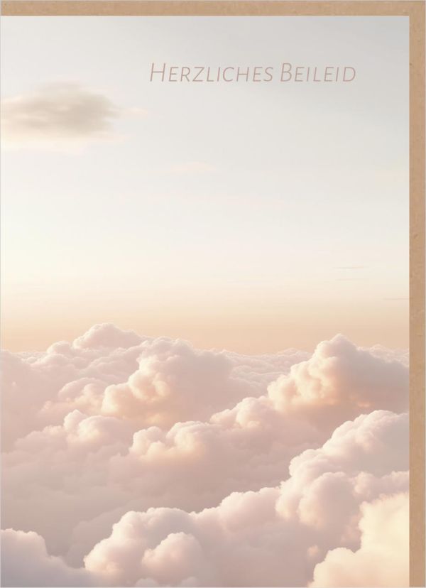 Faltkarte "Herzliches Beileid"