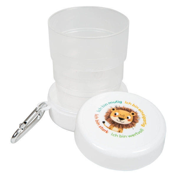Trinkbecher mit Karabiner "Löwe"