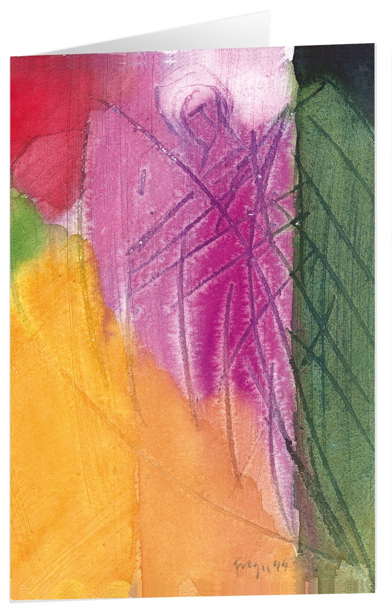 Kunstkarten "Purpurner Engel" - 5 Stk