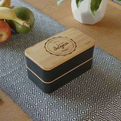 Lunchbox mit Besteck: "Gottes Segen"