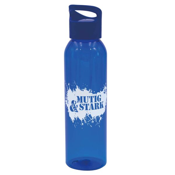 Trinkflasche mit Tragegriff - blau