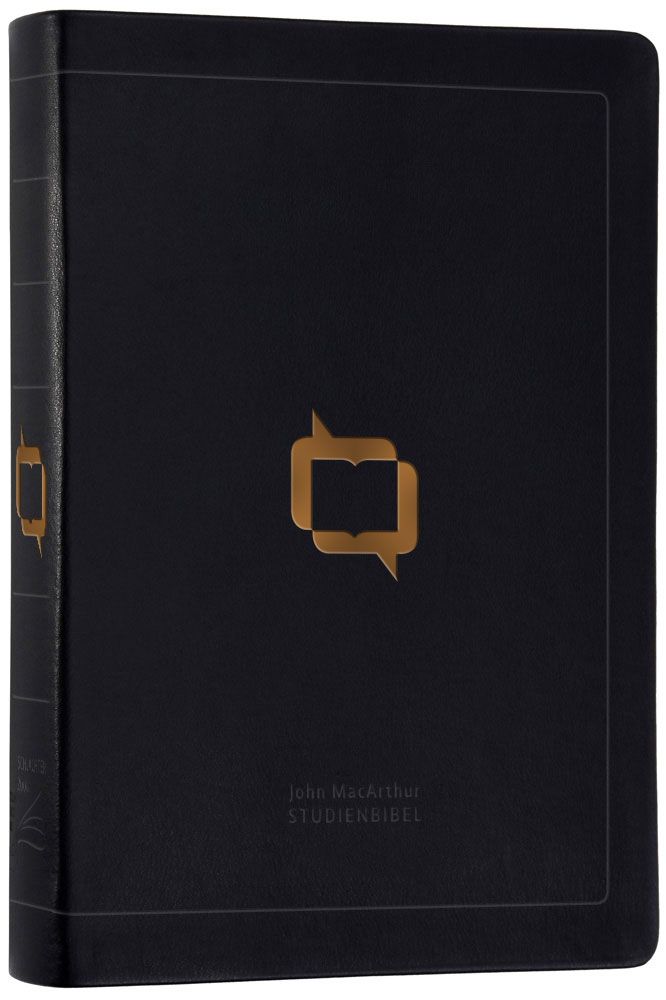 MacArthur Studienbibel - Schlachter 2000, Kalbsleder, Rotgoldschnitt, schwarz