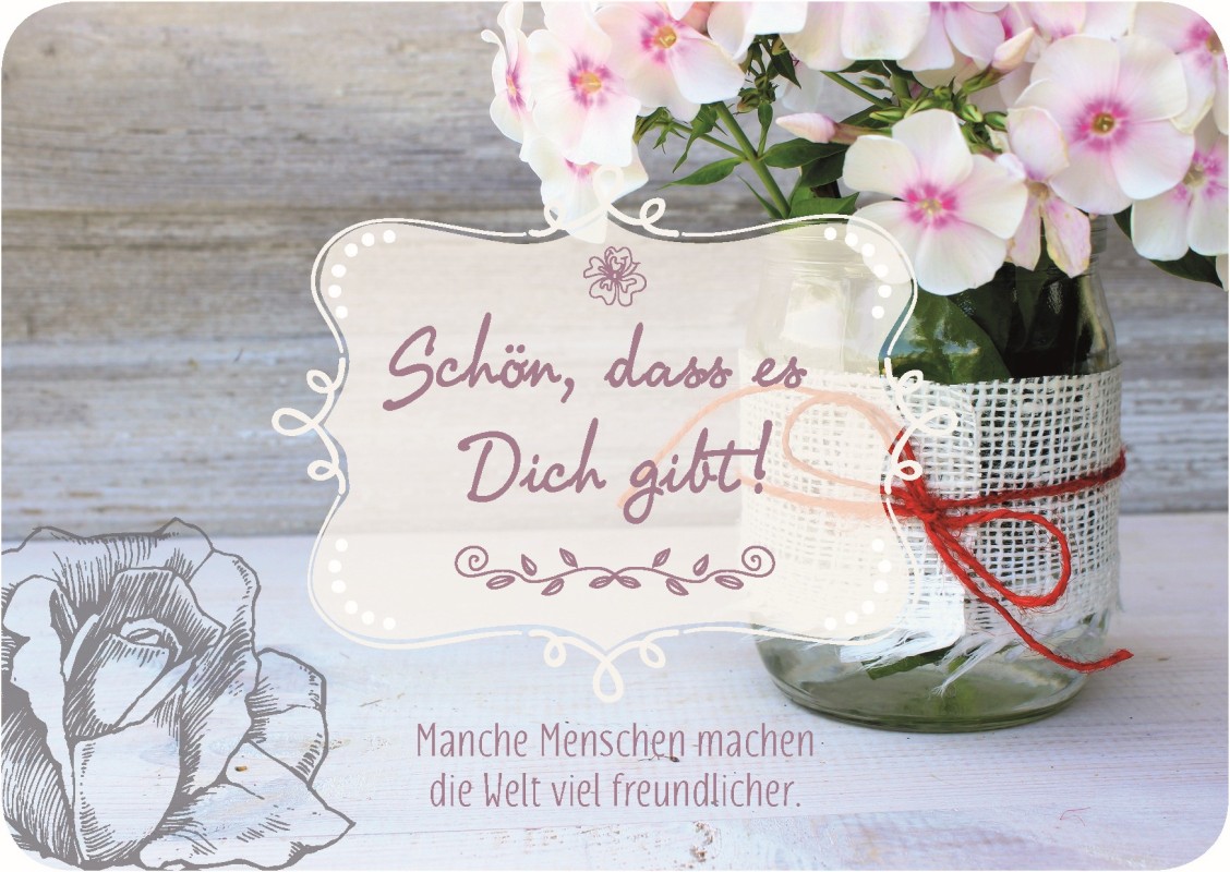 Schön, dass es Dich gibt! - Postkarte