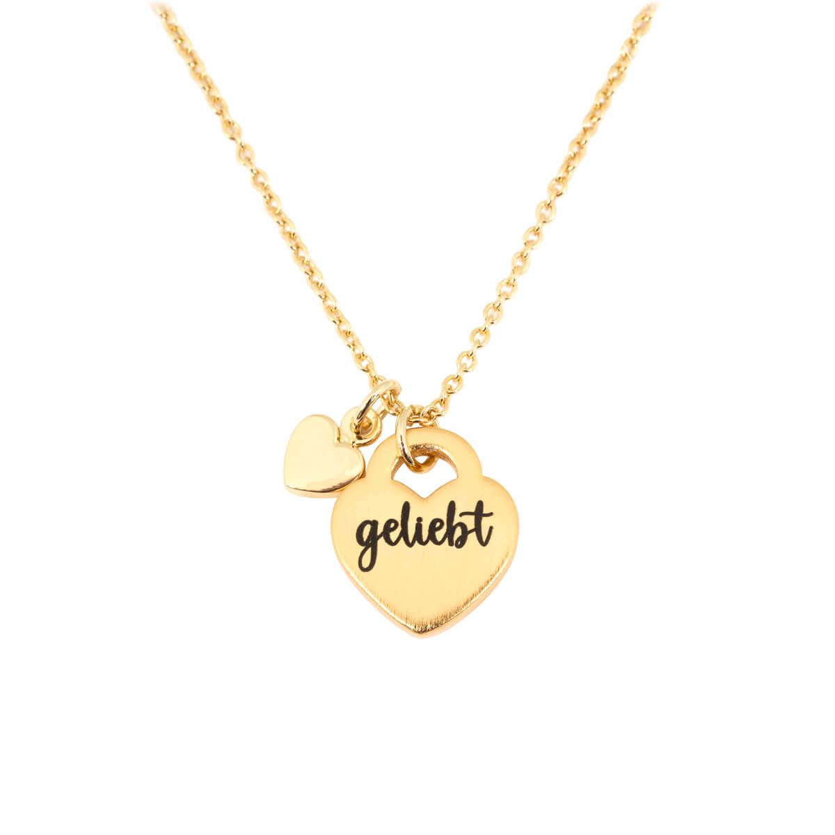 Halskette Herz "geliebt"