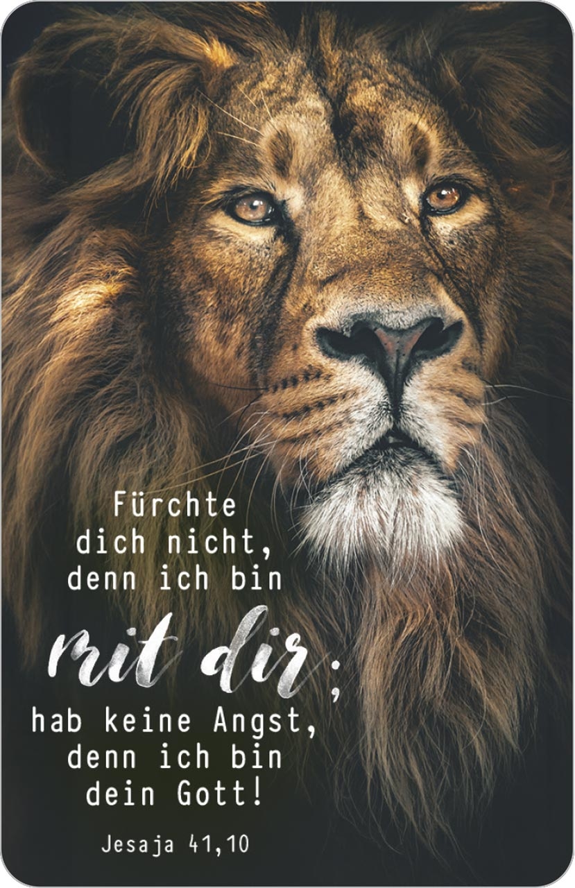 Jahreslosung 2027 - Kalenderkärtchen "Löwe"