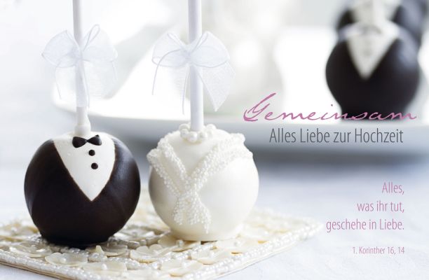 Faltkarte "Gemeinsam" Alles Liebe zur Hochzeit