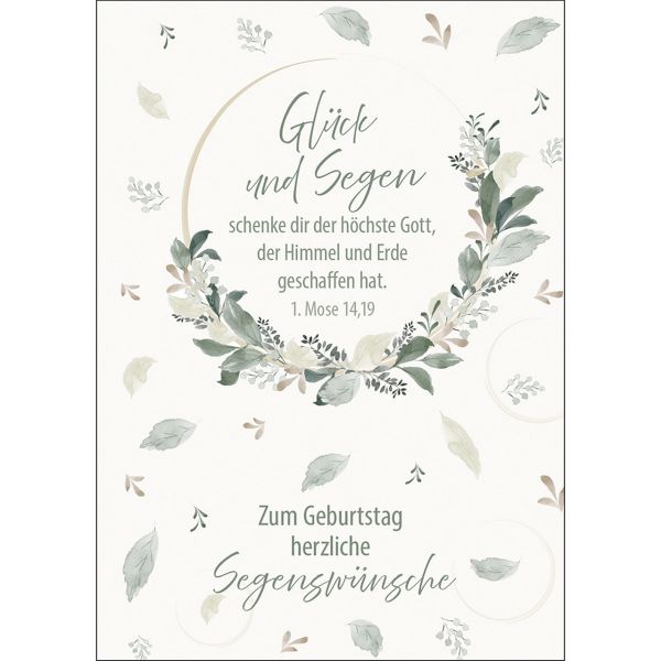 Postkarten: Glück und Segen, 4 Stück
