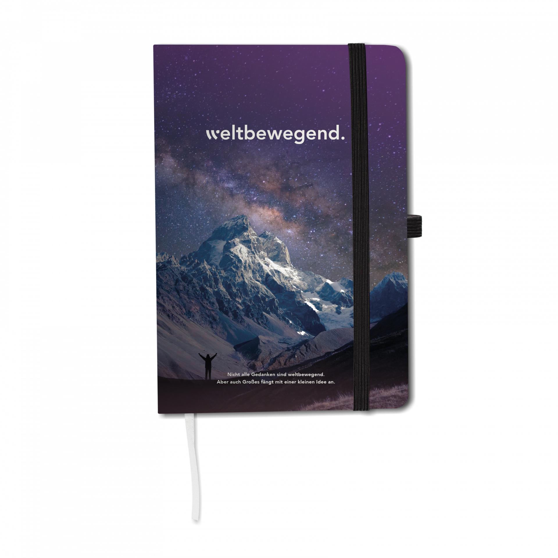 Notizbuch „weltbewegend“ (Berge)
