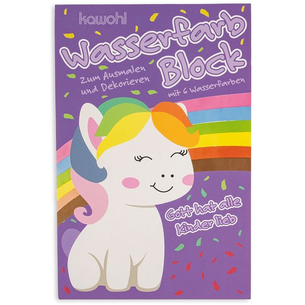 Wasserfarbblock "Gott hat alle Kinder lieb