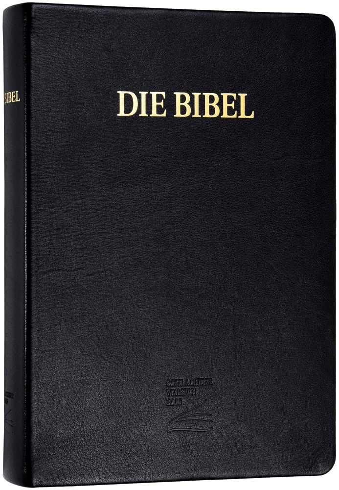 Schlachter 2000 - Großdruckausgabe, Kalbsleder, flexibel, Goldschnitt