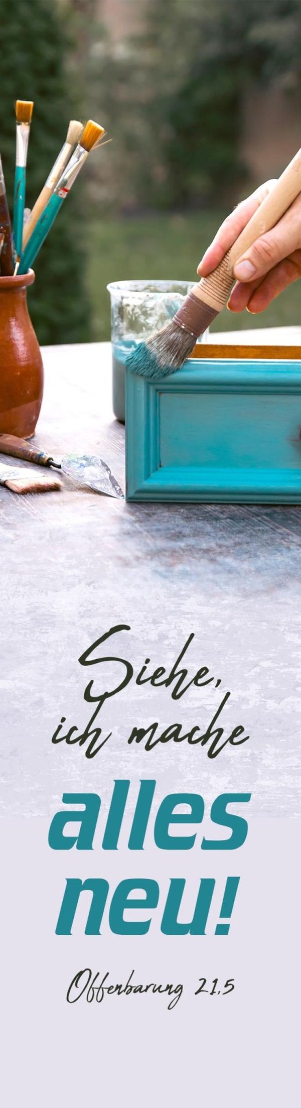 Jahreslosung 2026 - Lesezeichen "Upcycling"