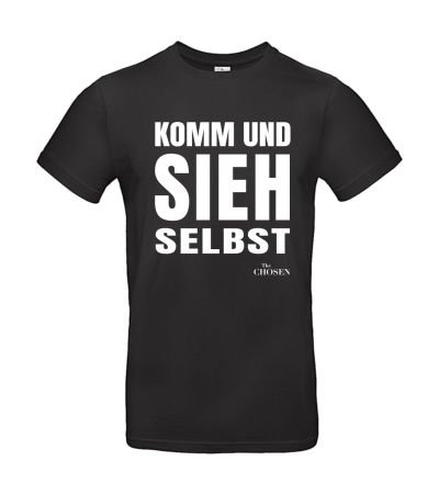 T-Shirt "Komm u.sieh selbst" schwarz, 3XL