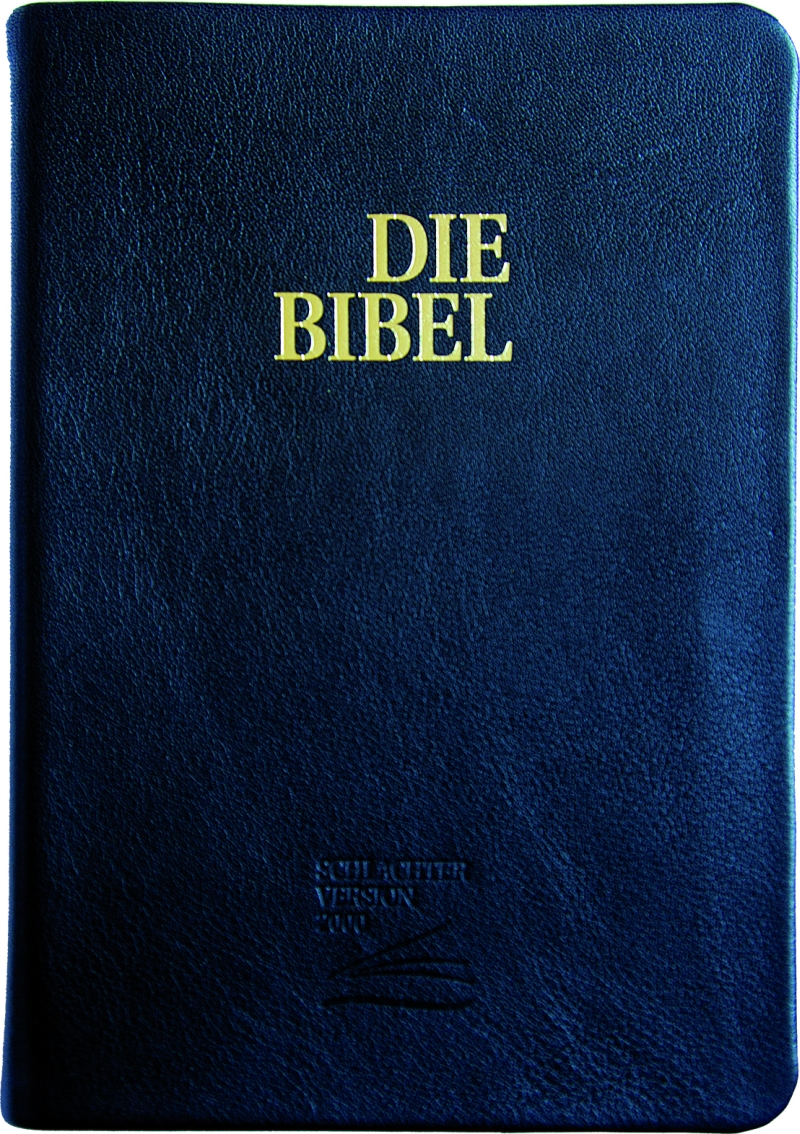 Schlachter 2000 - Taschenausgabe, Kalbsleder, Goldschnitt, schwarz