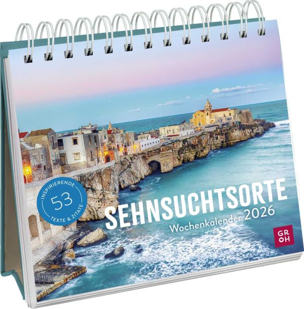 Sehnsuchtsorte 2026 - Postkartenkalender