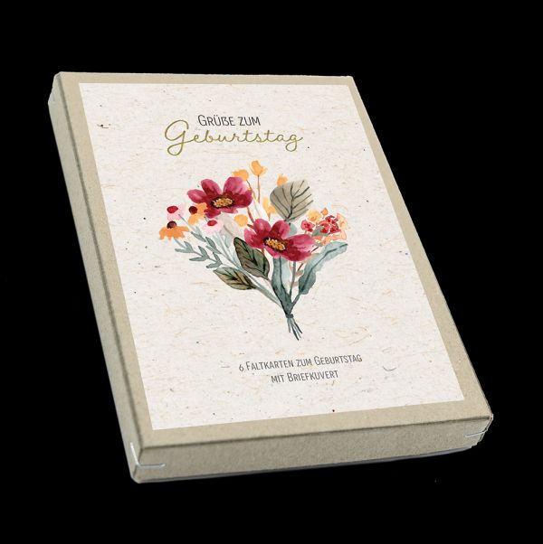 Kartenbox - Grüße zum Geburtstag