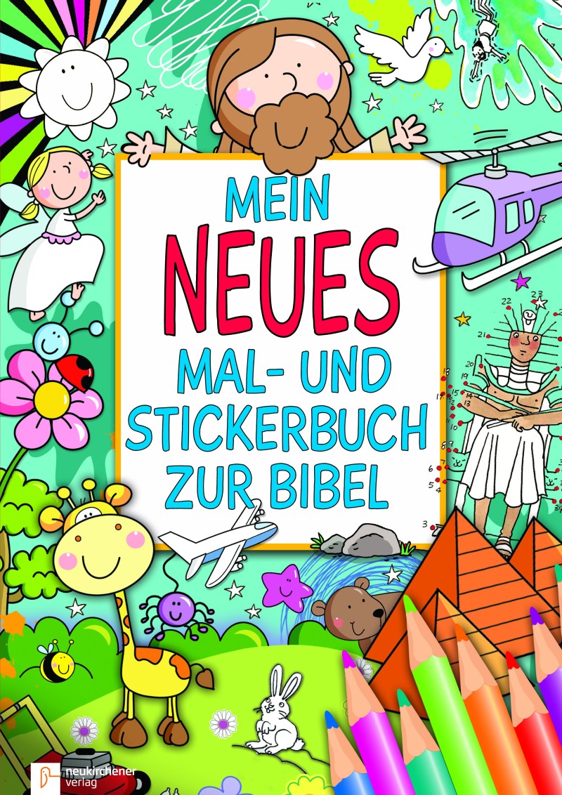 Mein neues Mal- und Stickerbuch zur Bibel