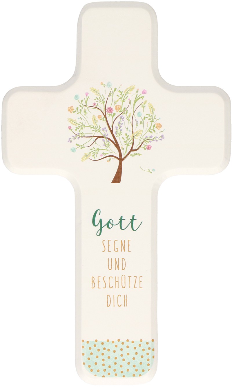 Holzkreuz für Kinder "Gott segne und beschütze dich"