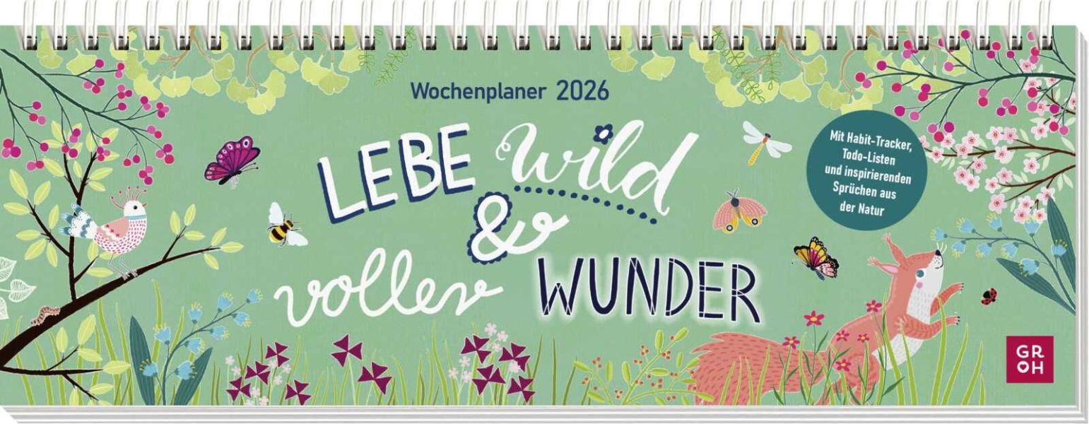 Lebe wild und voller Wunder 2026  - Wochenplaner
