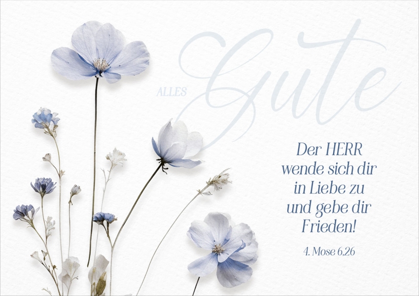 Faltkarte "Alles Gute" - Geburtstag