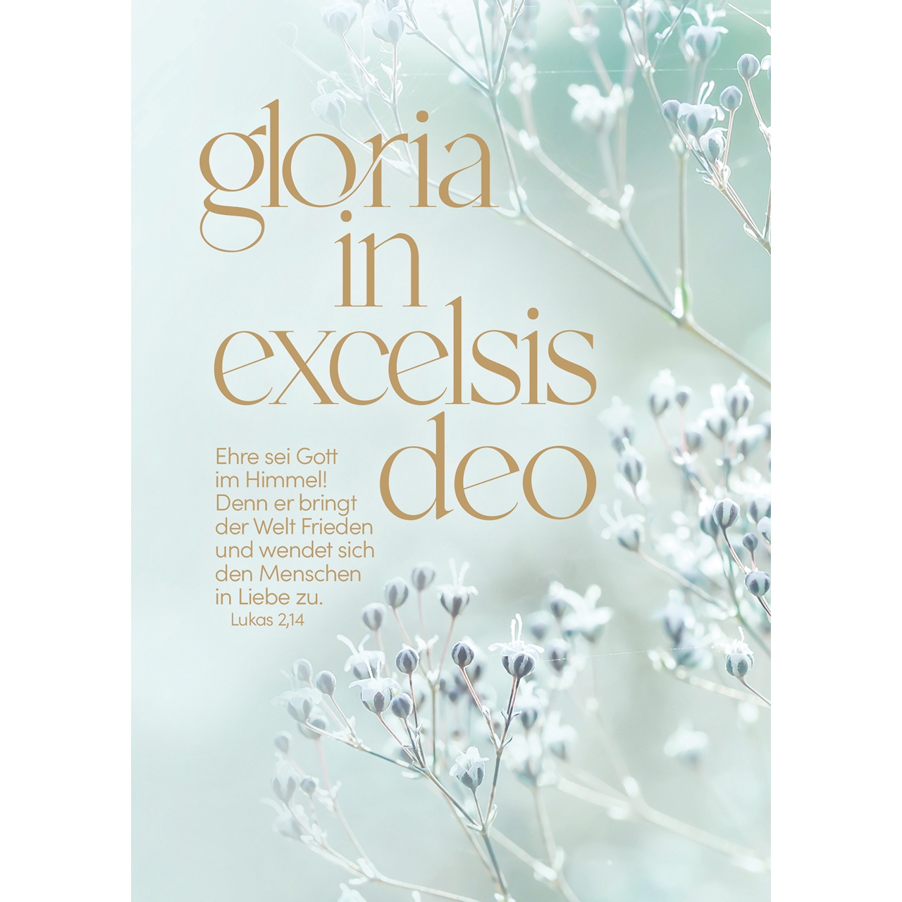 Postkarten: gloria in excelsis deo 4 Stück