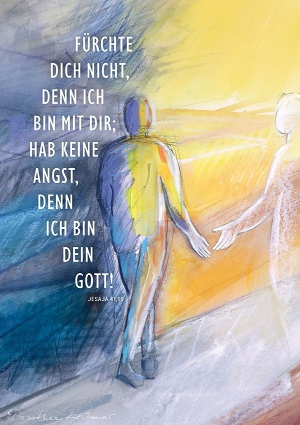 Jahreslosung 2027 - Kunstblatt "Mit dir" 40x60cm