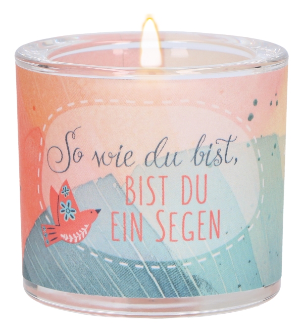 Windlicht LichtMomente "So wie du bist, bist du ein Segen"