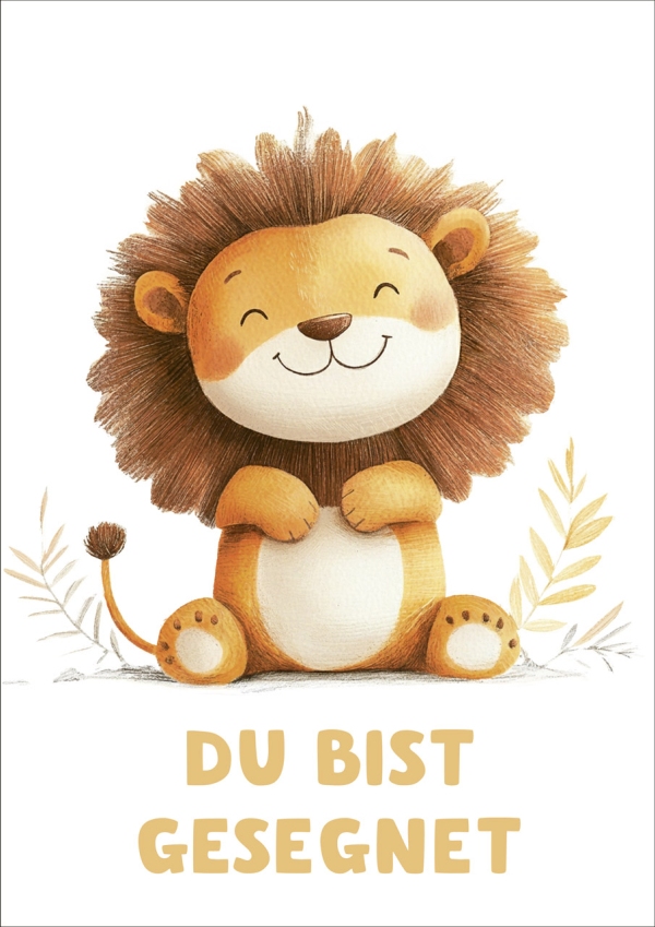 Poster A3 "Löwe"