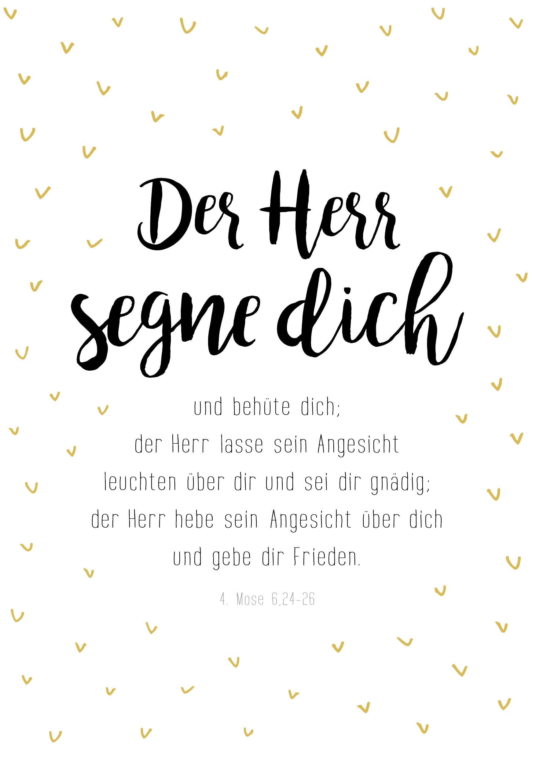 Poster: Der Herr segne dich - A3