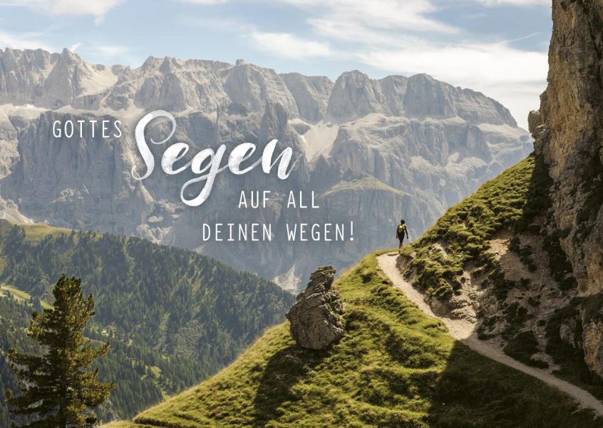 Postkarten "Gottes Segen"  - Wanderweg 12 Stück