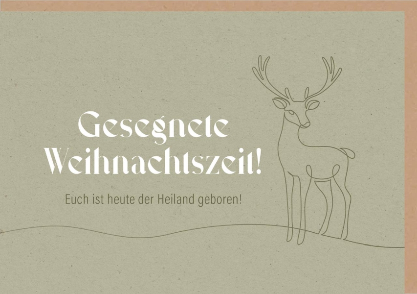 Faltkarte "Gesegnete Weihnachtszeit!"