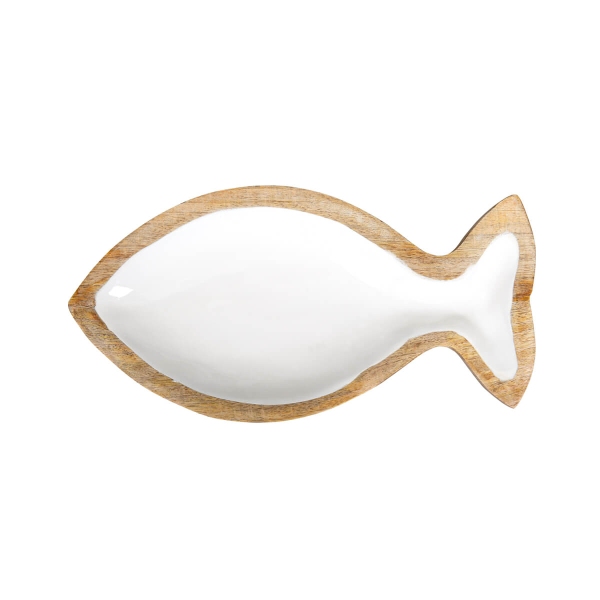 Dekoschale "Fisch" - Mangoholz klein