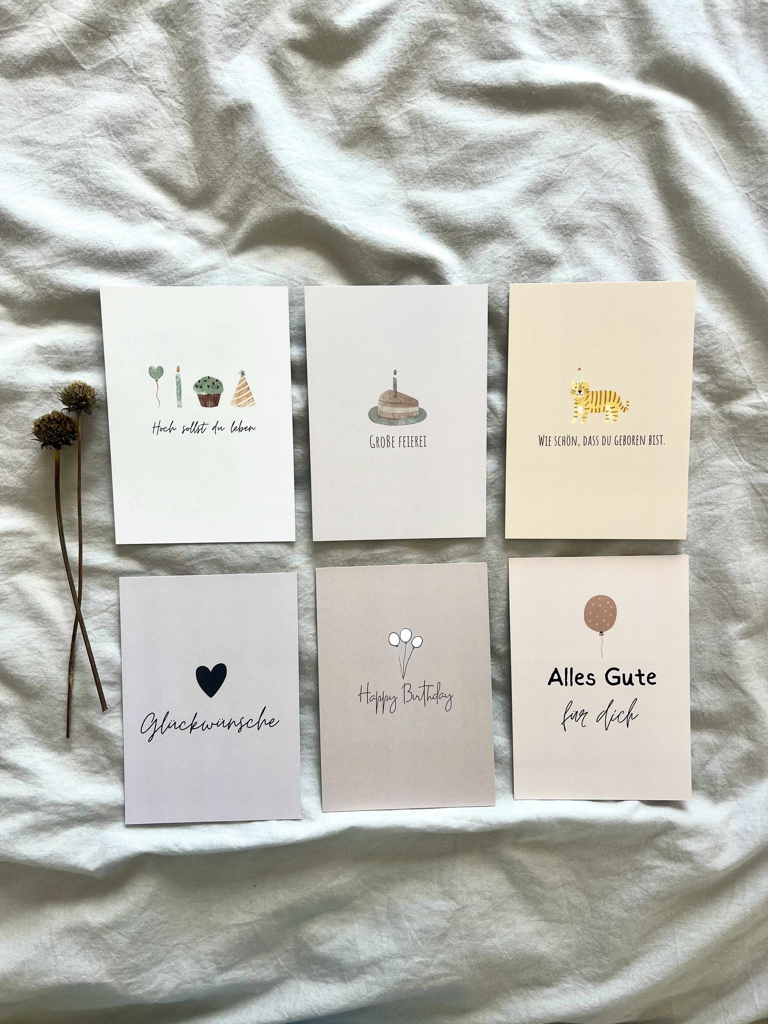 Postkartenset "Glückwünsche"
