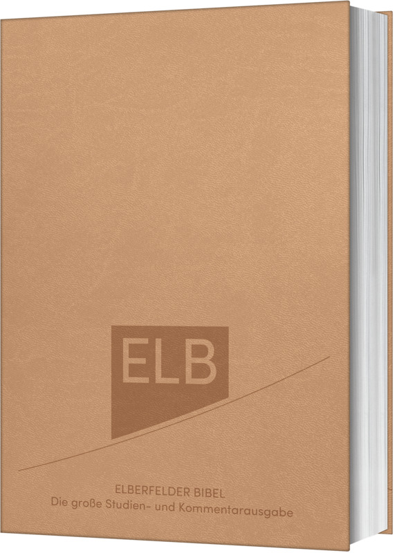 Elberfelder Bibel. Die große Studien- und Kommentarausgabe, Kunstleder Beige