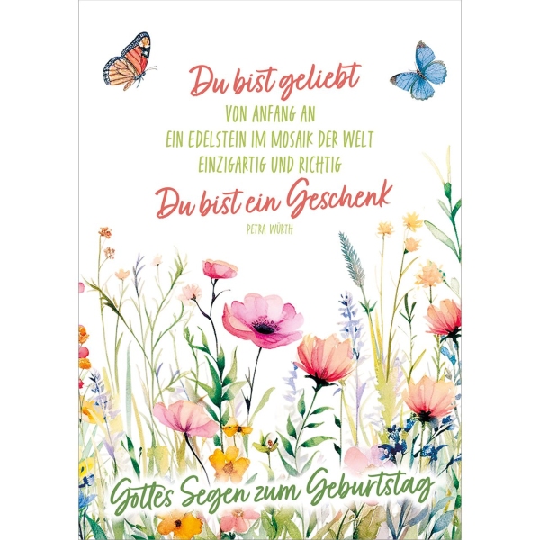 Postkarten: Gottes Segen zum Geburtstag, 4 Stück