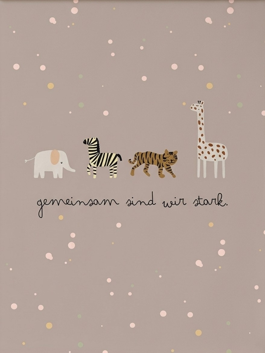 Poster A3 "gemeinsam sind wir stark"