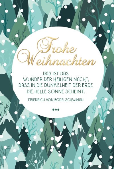 Faltkarte "Frohe Weihnachten"