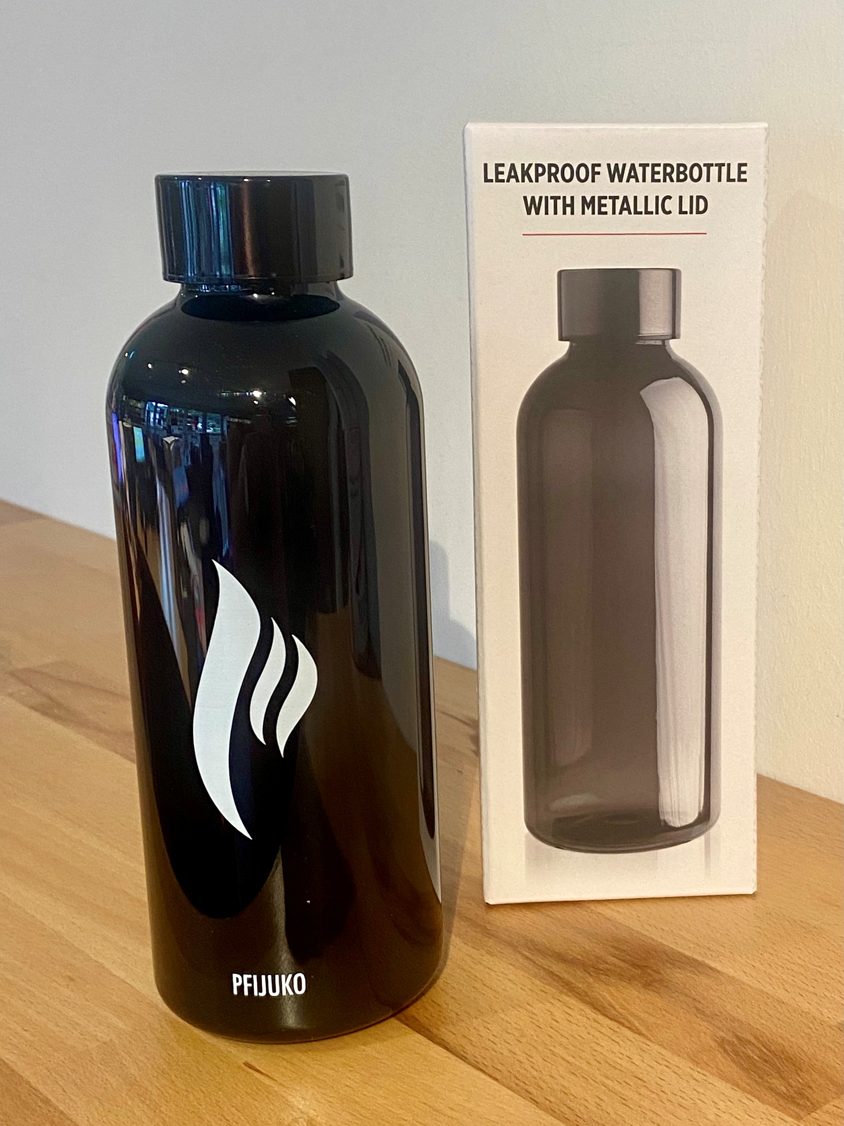 Pfijuko Trinkflasche schwarz