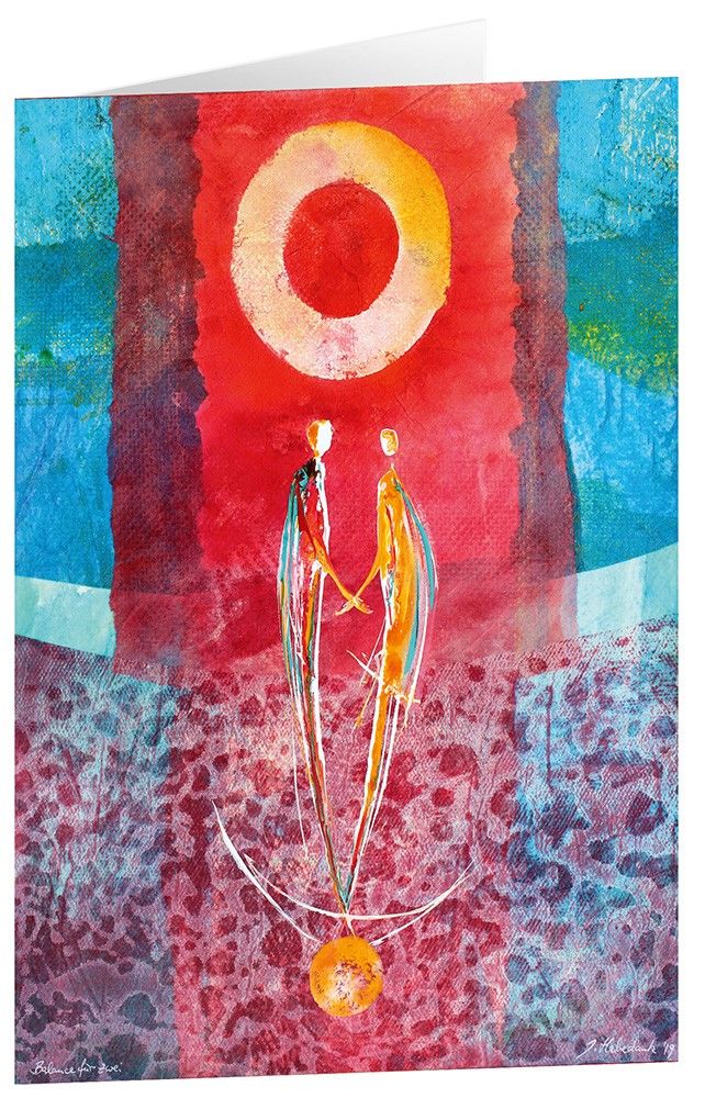 Kunstkarten "Balance für zwei" 5 Stk.