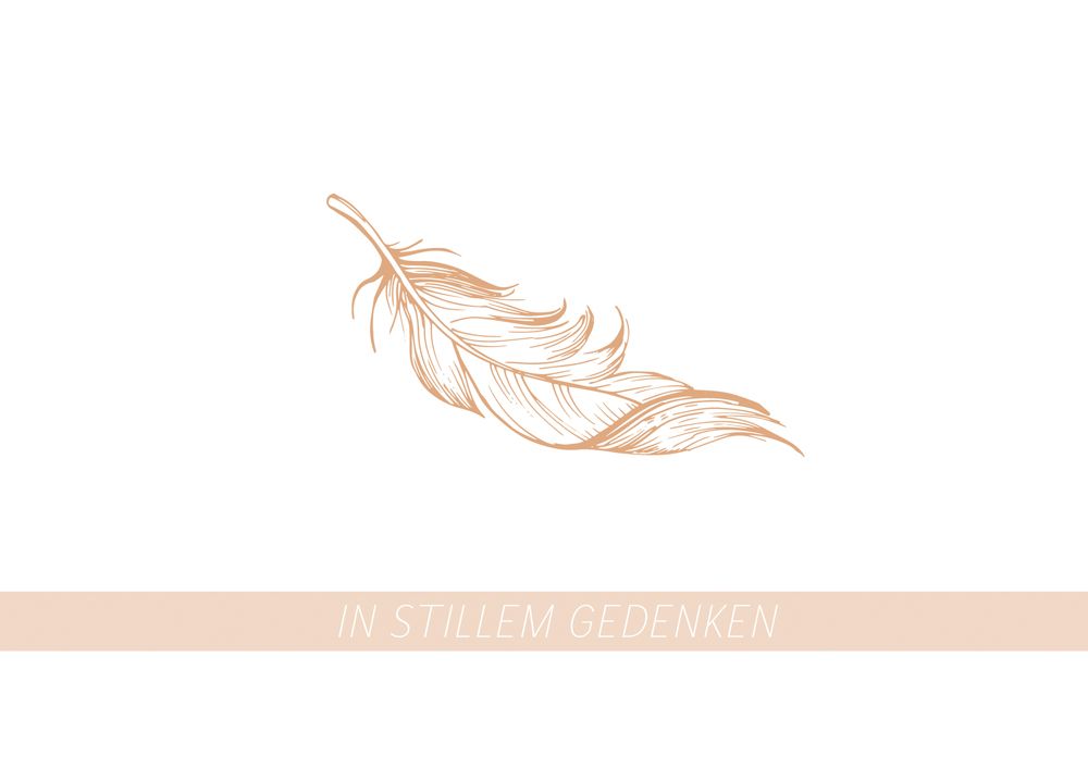 Faltkarte "In stillem Gedenken"