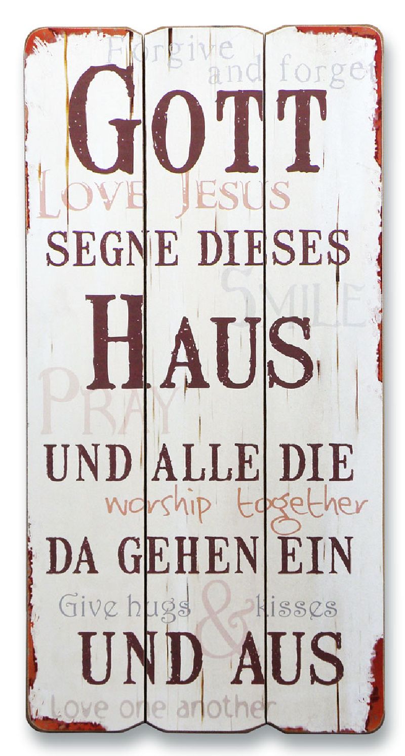 Vintage-Wandbild "Haussegen"