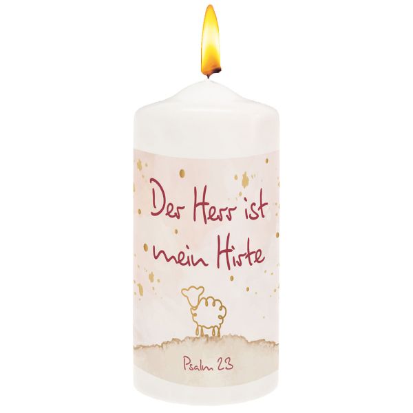 Kerze "Der Herr ist mein Hirte"