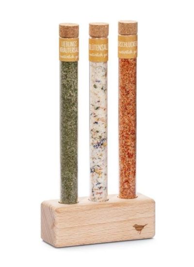 Gewürzständer für 3 Reagenzgläser
