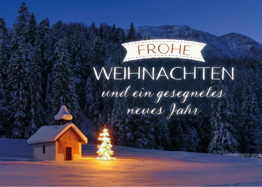Faltkarte - Frohe Weihnachten