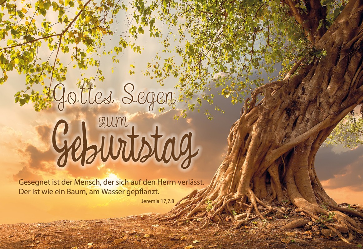 Faltkarte - Geburtstag Jer. 17,7