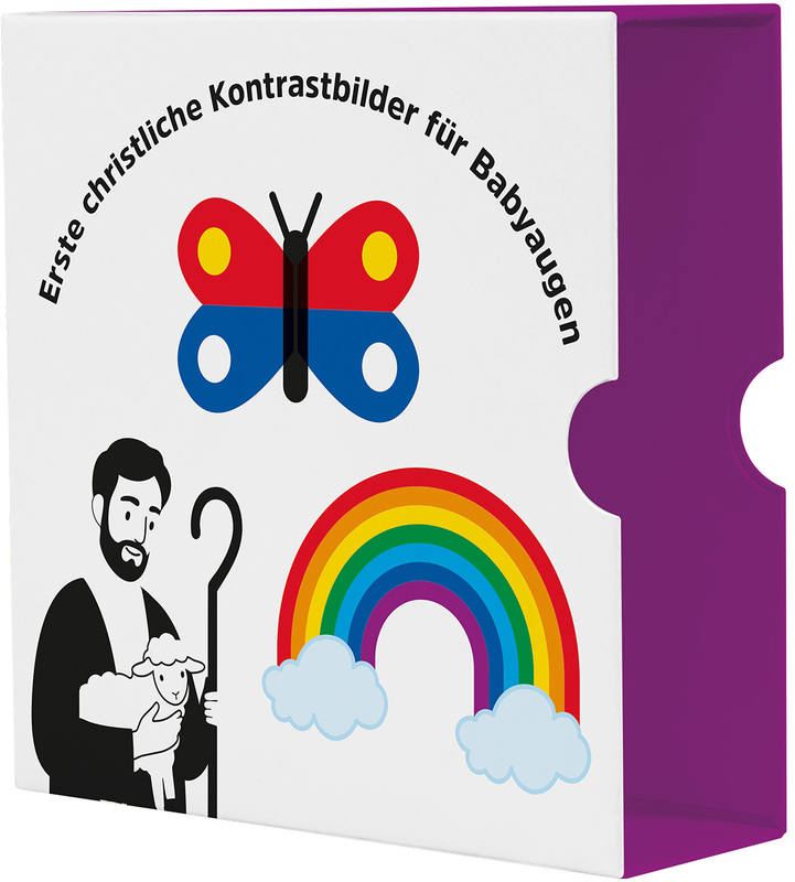 Erste christliche Kontrastbilder für Babyaugen - Schuber
