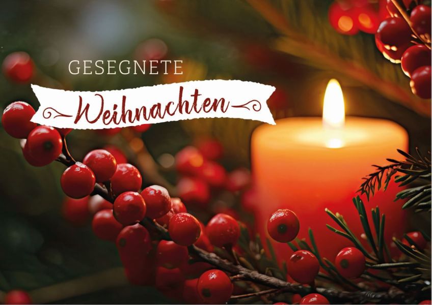 Faltkarte - Gesegnete Weihnachten